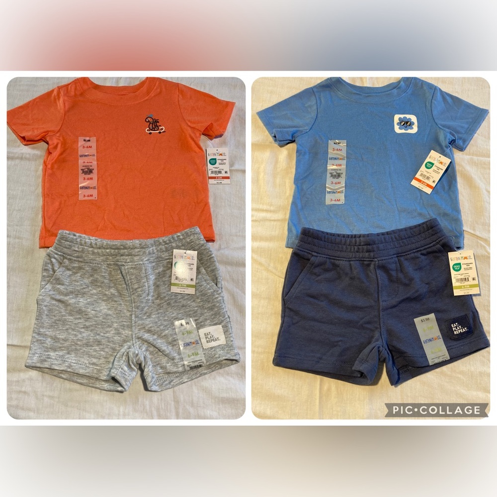 Garanimals shirt (3-6m) & short (6-9m)outfits